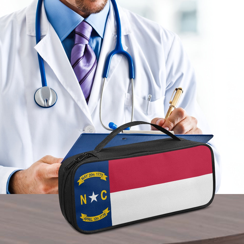 North Carolina Flag Inspired Stethoscope Storage Bag