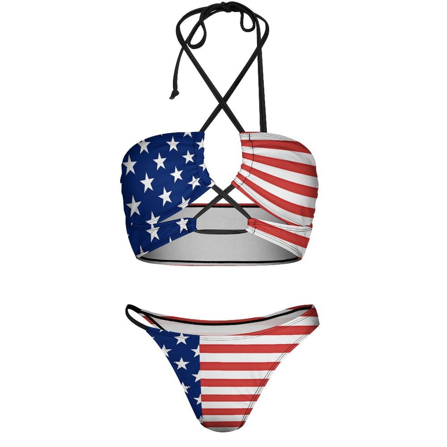 USA/American Flag Inspired Bikini Swimsuit (J197D59)