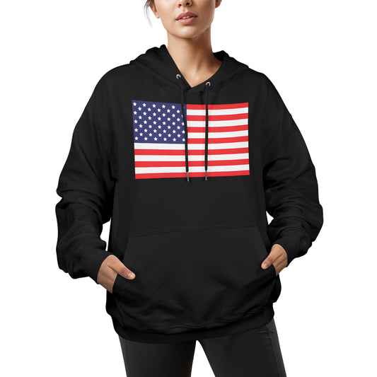USA/American Flag Women's Hoodie Made in the USA