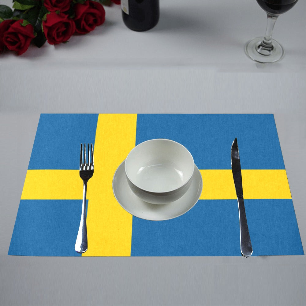 Sweden Flag Placemats 12" x 18" (Set of 6)