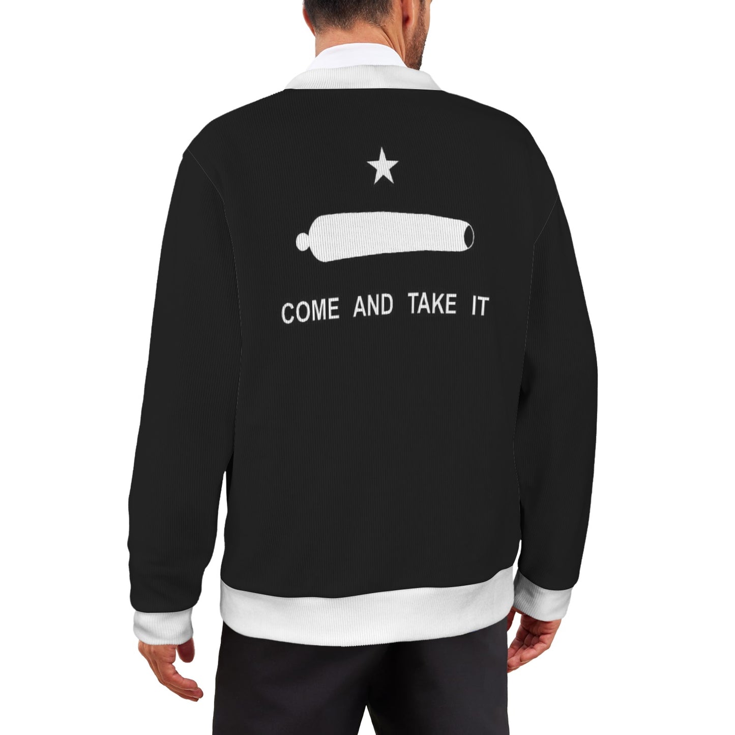 Come and Take It Flag Inspired Men's Cardigan