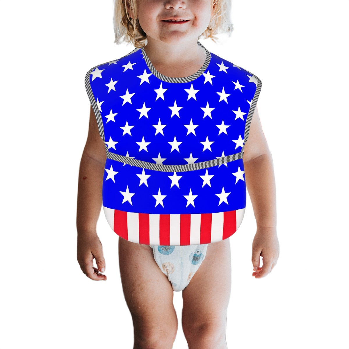 USA/American Flag Inspired Baby Bib