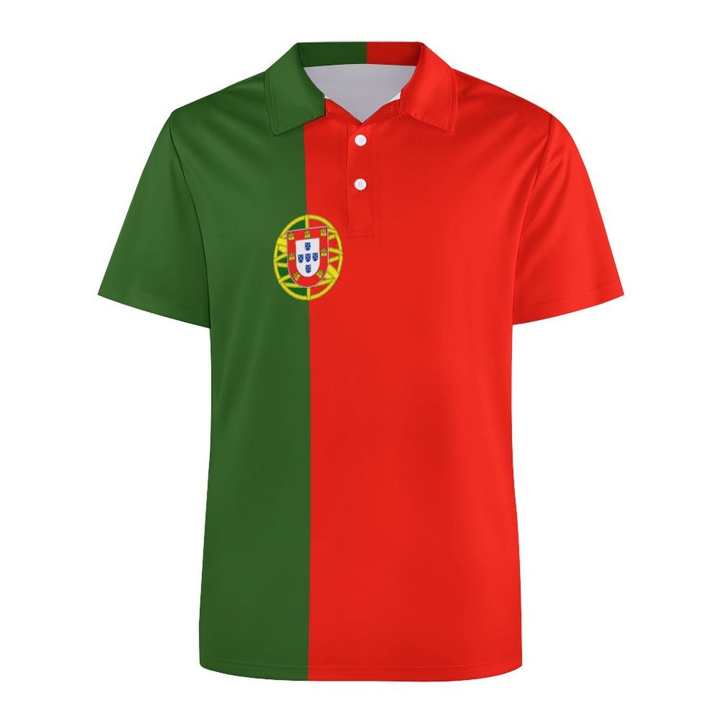 Portugal Flag Inspired Women's Straight Fit Polo Shirt
