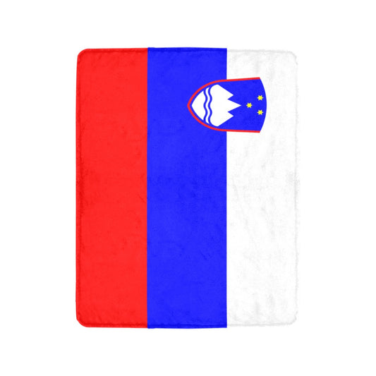 Luv My Flag blanket featuring Slovenia's national flag design.