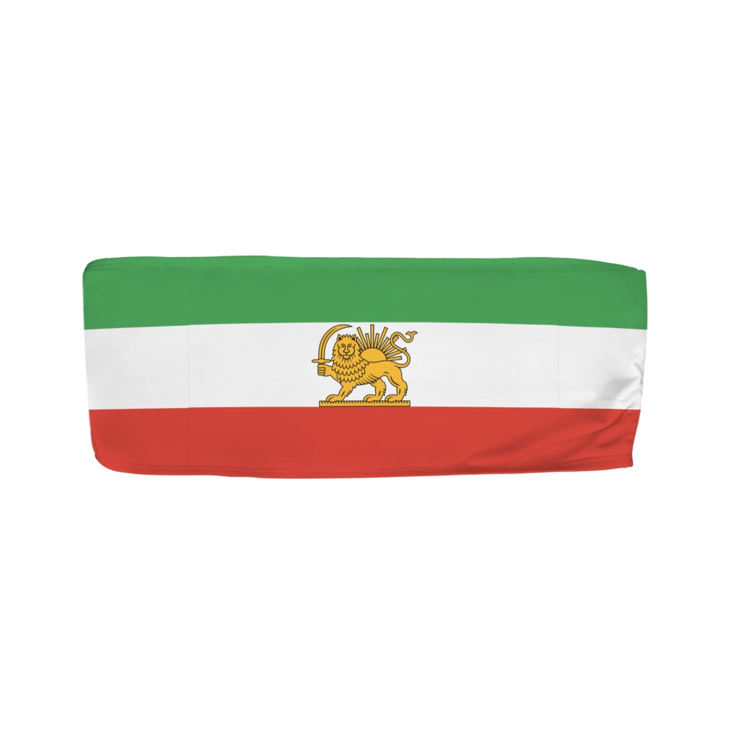 Iran Lion and Sun Flag Inspired Bandeau Tube Bikini Top