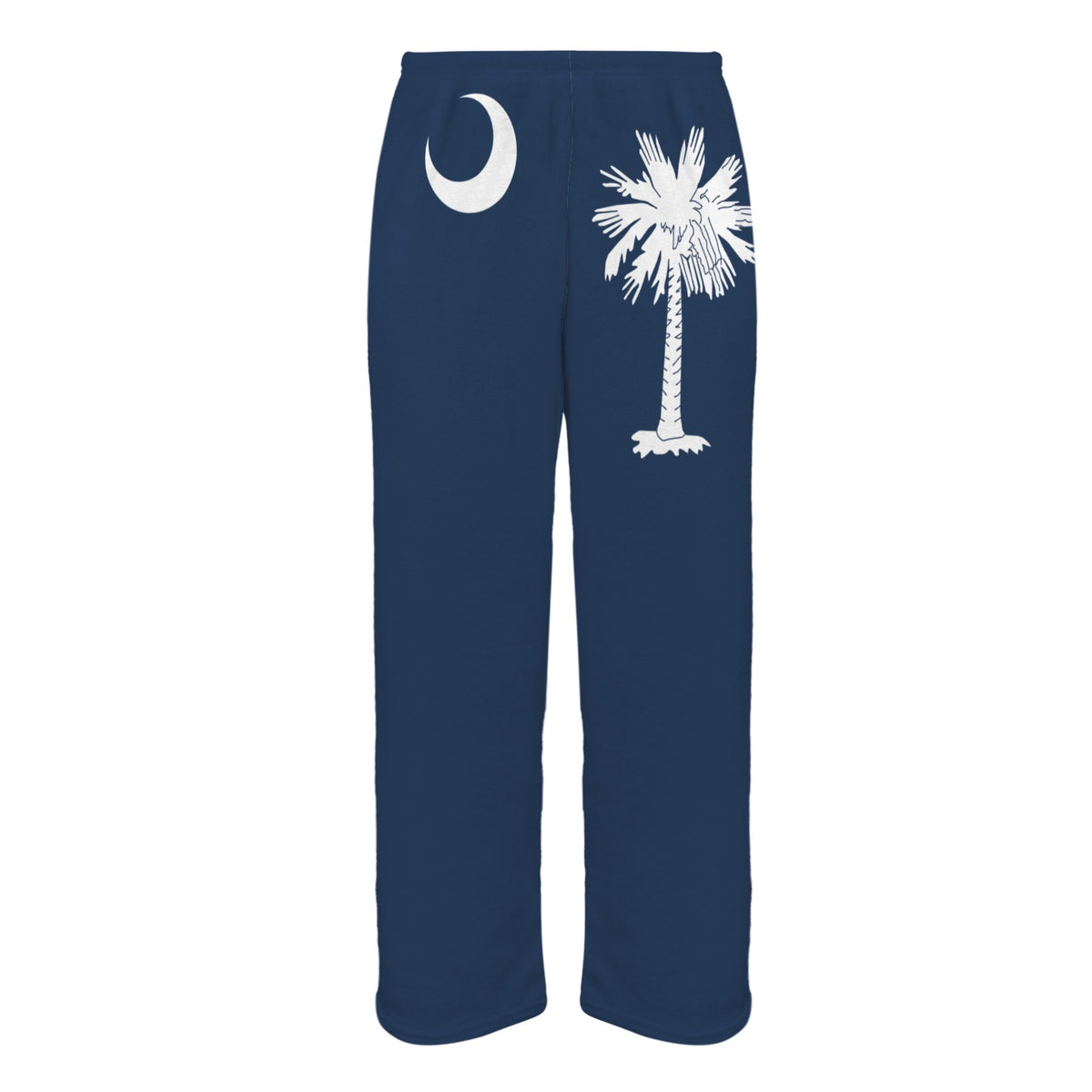 South Carolina Flag Inspired Men's Flannel Pajama Trousers Printed in the USA