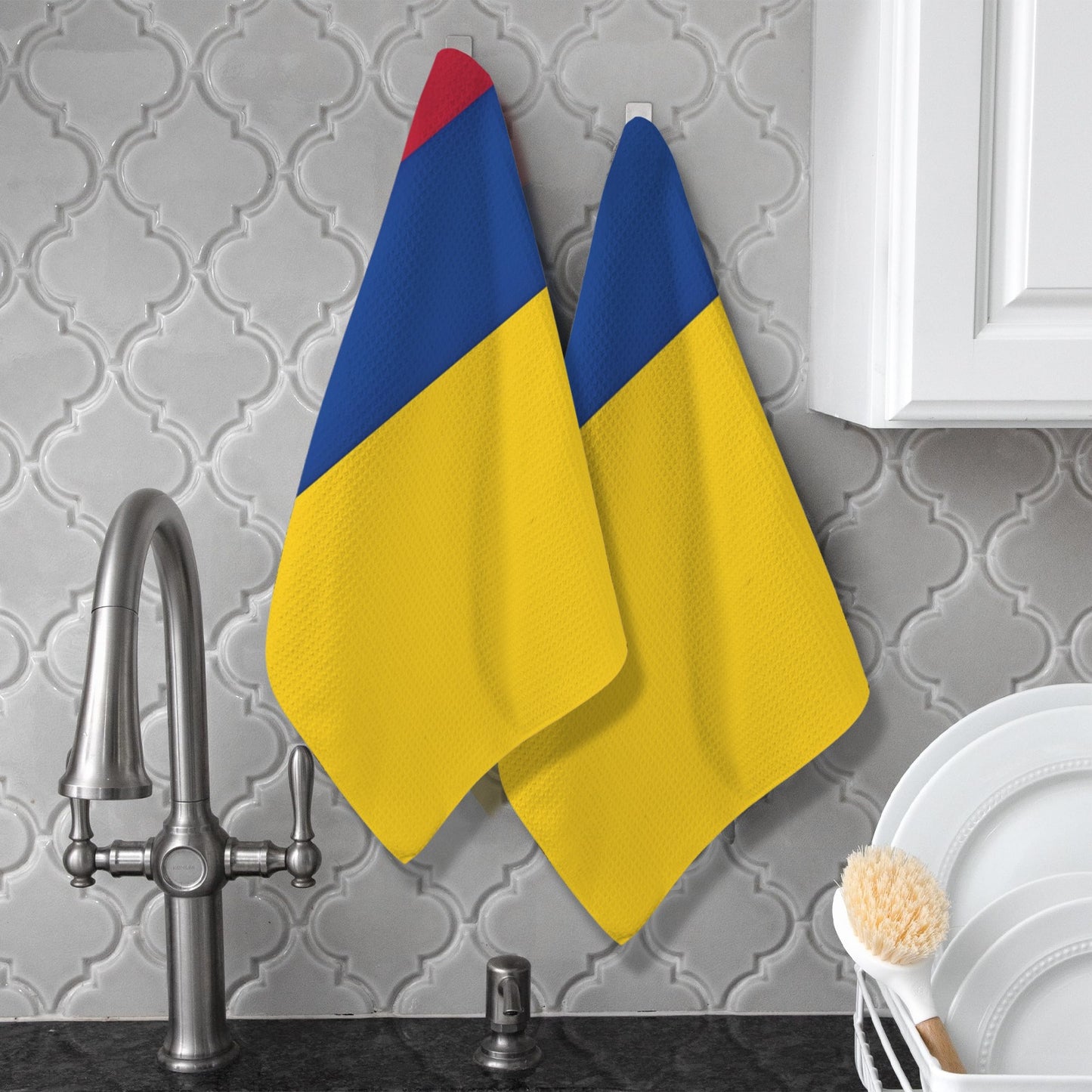 Colombia Flag Inspired Kitchen Towel 40X60cm (Pack of 2) (Made in the USA)