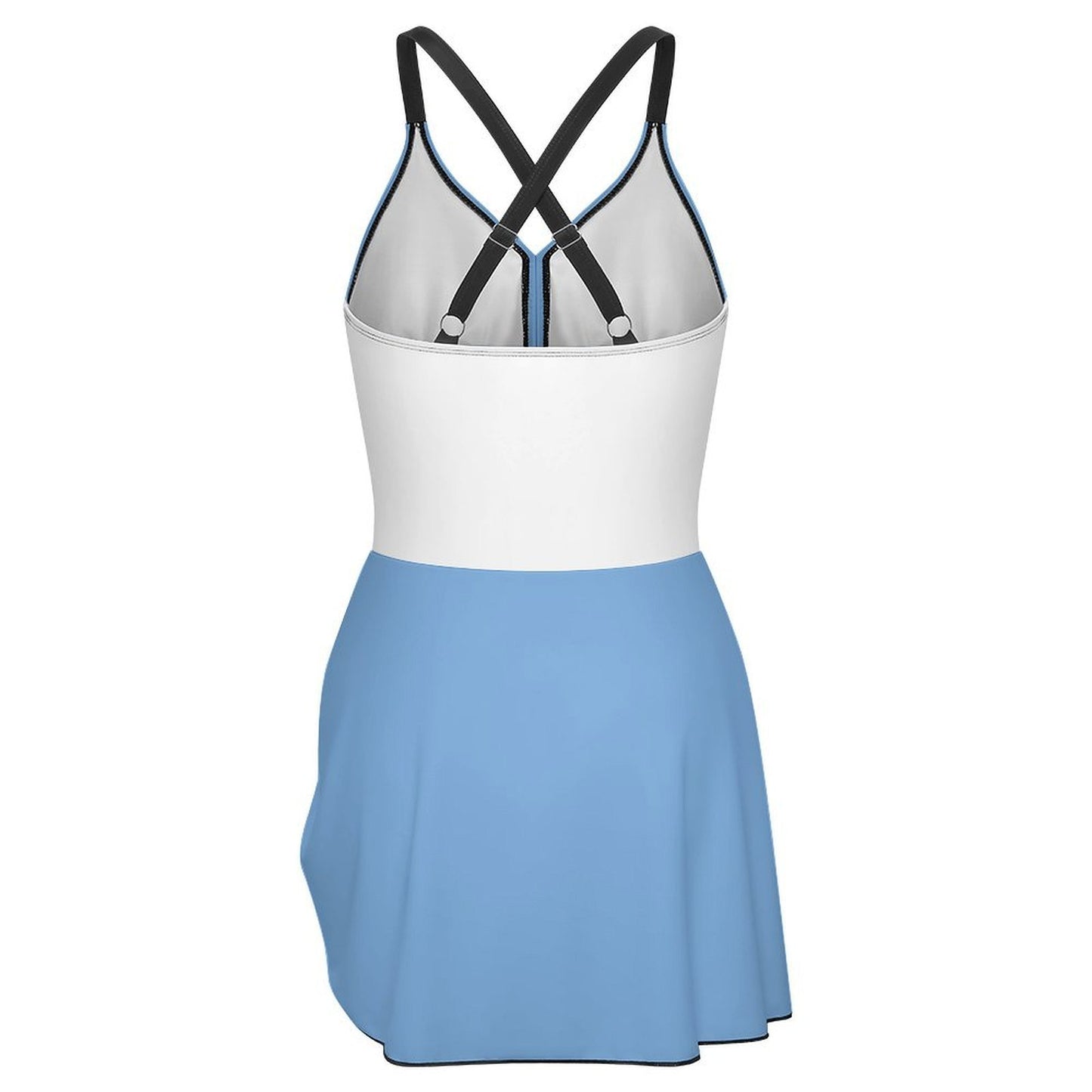 Argentina Flag Inspired Women's Hem Tie One-piece Swimsuit