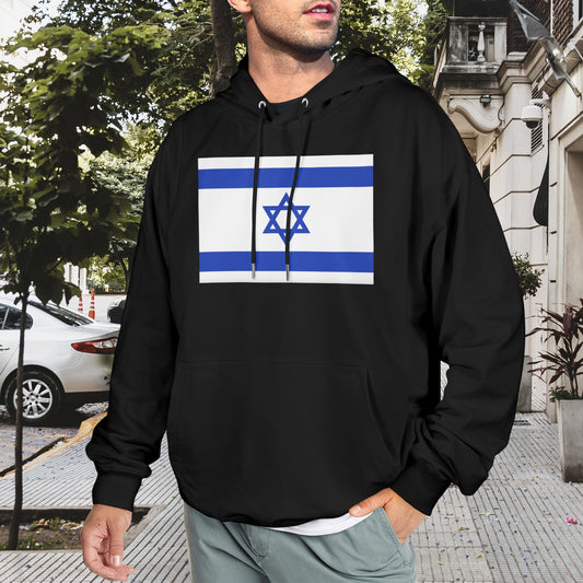 Israel Flag Inspired Men's Hoodie (Made in the USA)