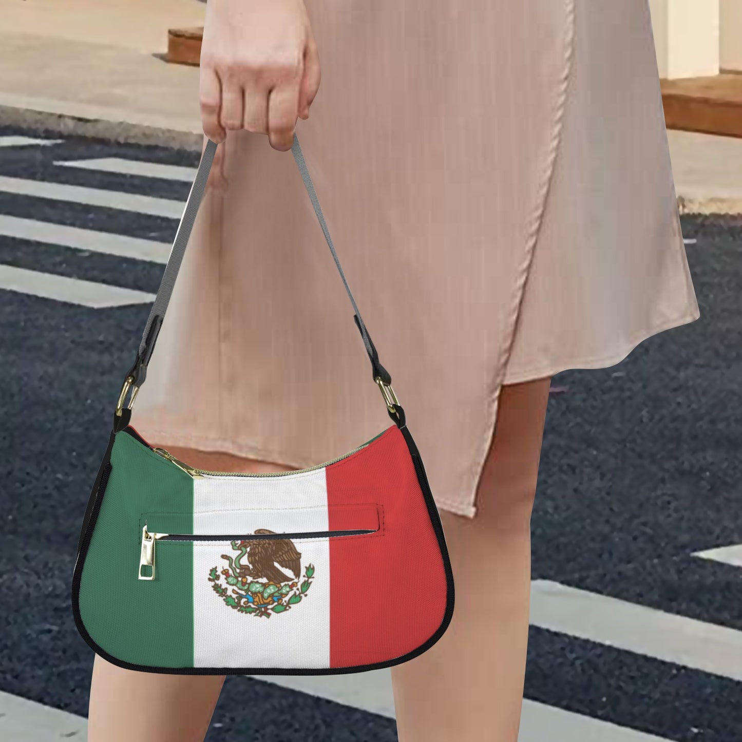 Mexico Flag Inspired Women's Shoulder Bag