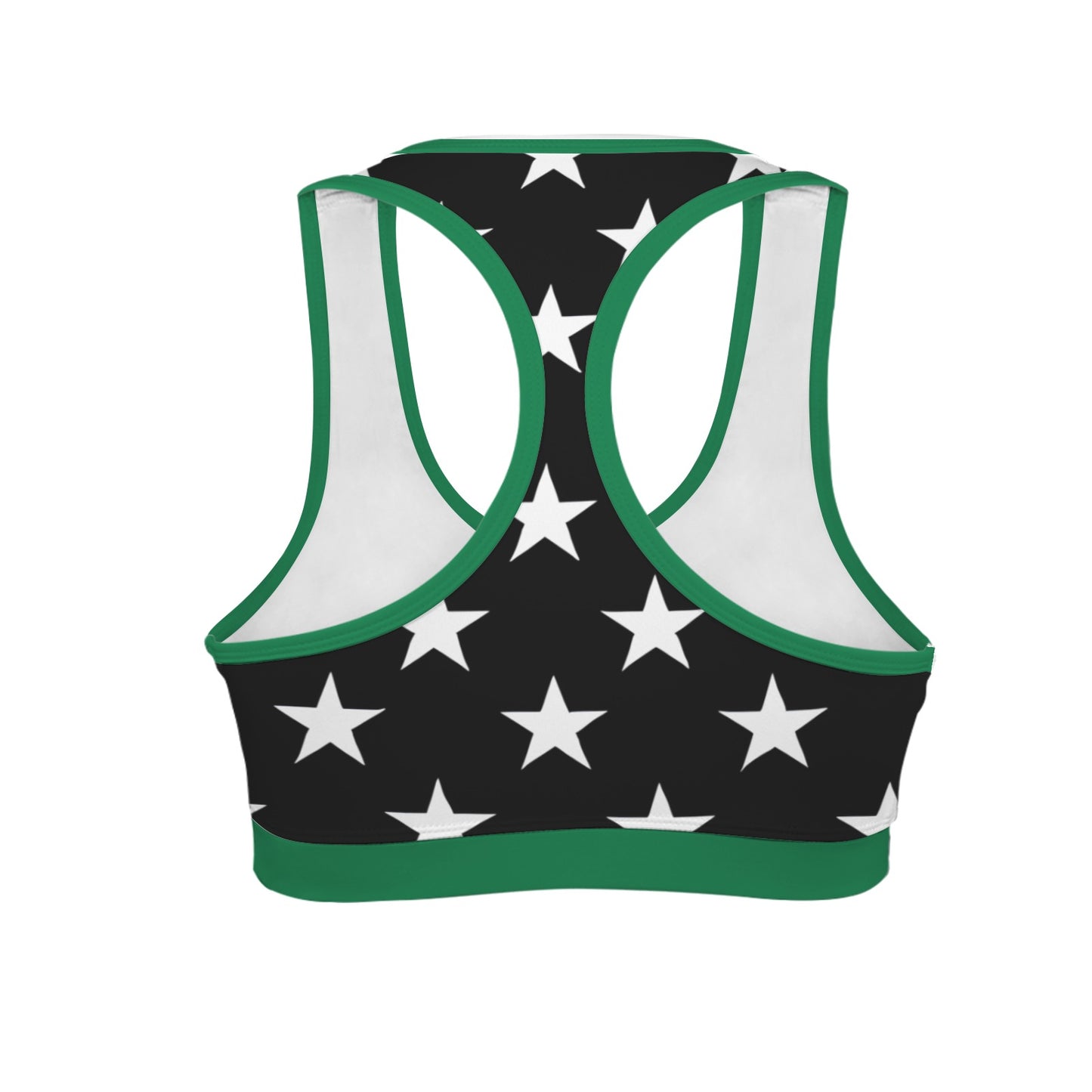 Thin Green Line Flag Racerback Sports Bra