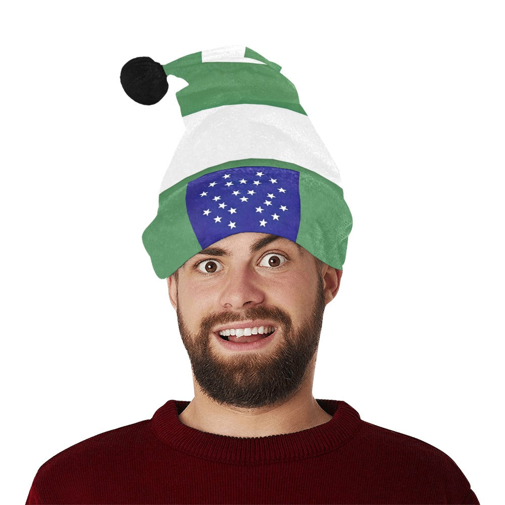 NYPD Flag Inspired Christmas Santa Hat