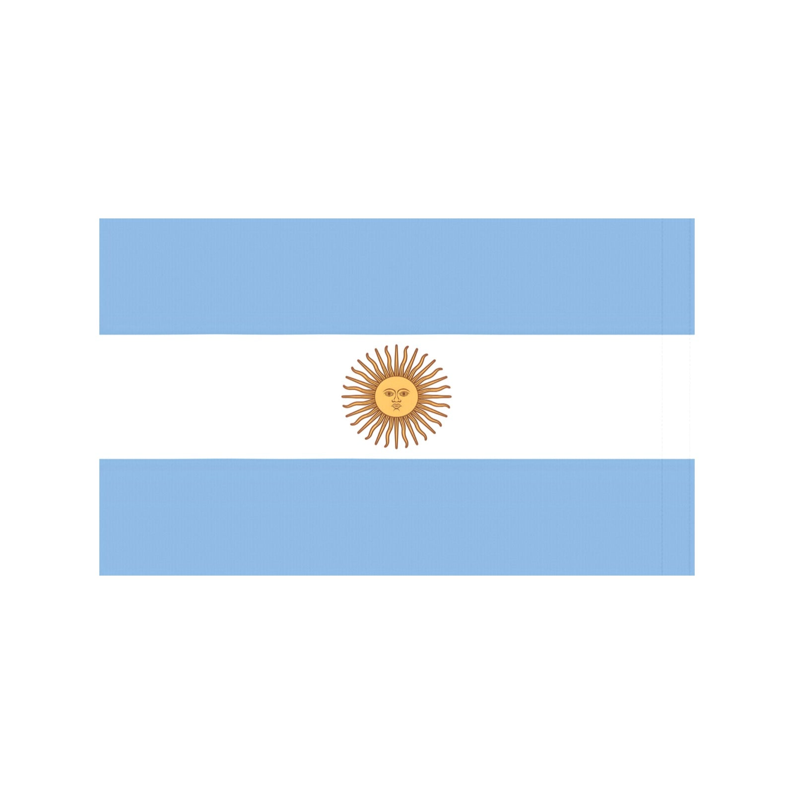 Argentinian flag with sun emblem by Luv My Flag.