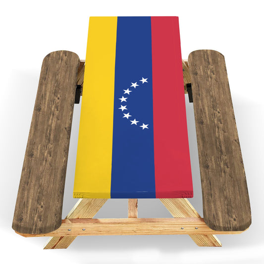 Venezuela Flag Picnic Table Cover (72" x 30") (Made in the USA)