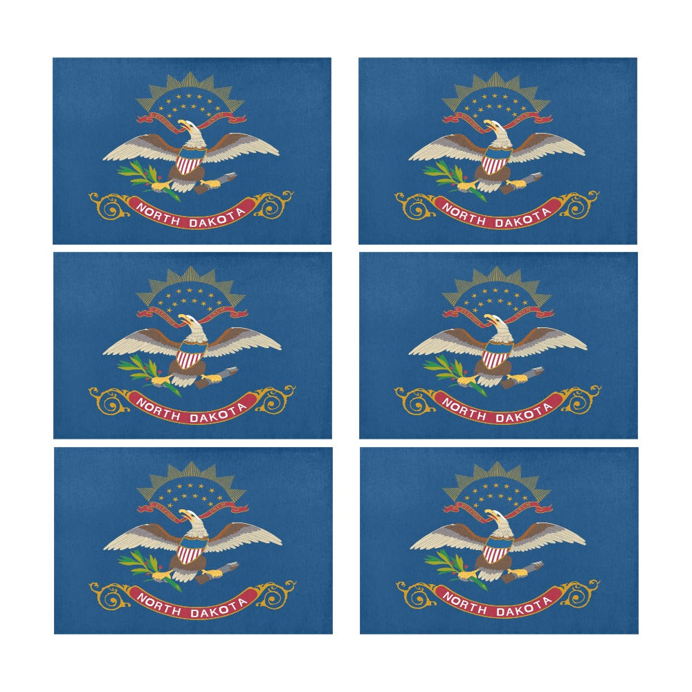 North Dakota Placemats 12" x 18" (Set of 6)