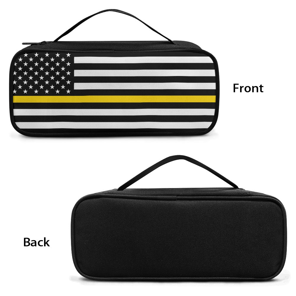 Thin Gold Line Flag Inspired Stethoscope Storage Bag