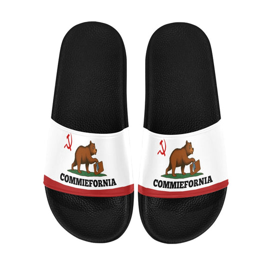 California Flag Inspired (COMMIEFORNIA) Women's Slide Sandals