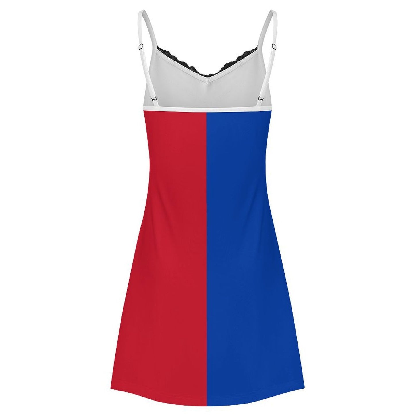 Philippines Flag Inspired Women's Lace Slit Cami Pajama Dress