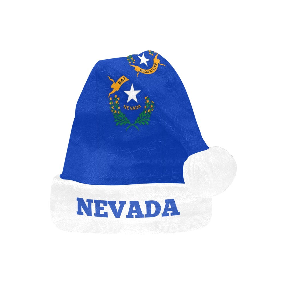 Nevada Flag Christmas Santa Hat