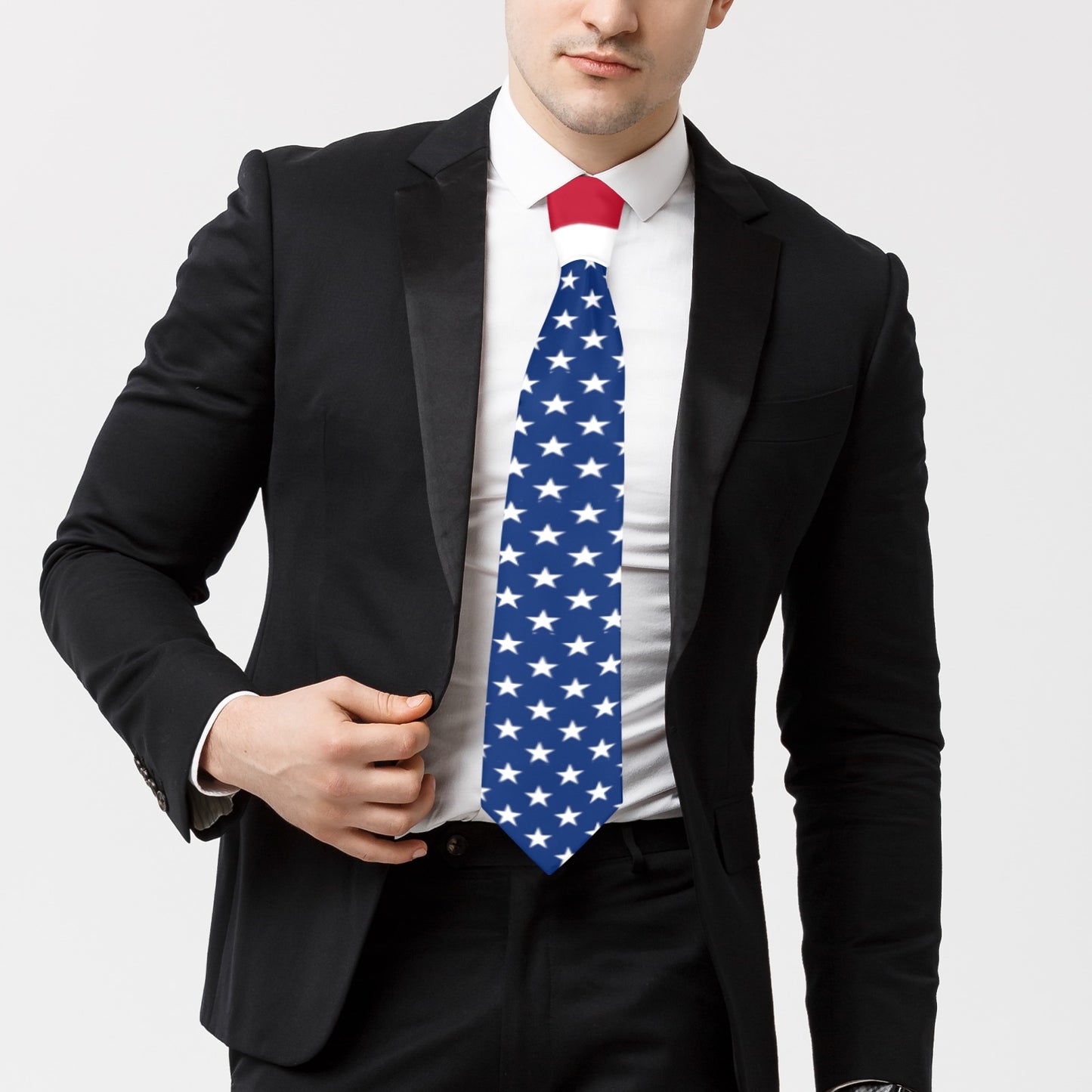 USA/American Flag Inspired Style-6 Classic Necktie (Two Sides)