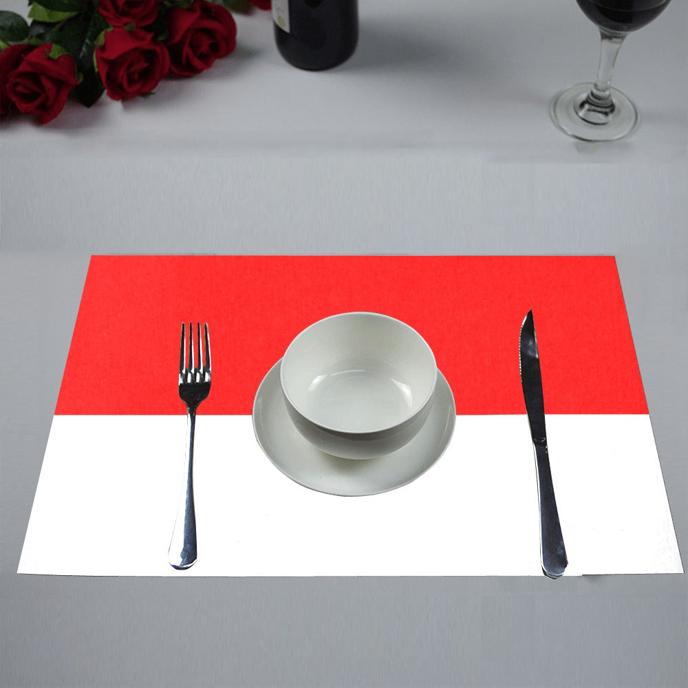 Indonesia Flag Placemats 12" x 18" (Set of 6)