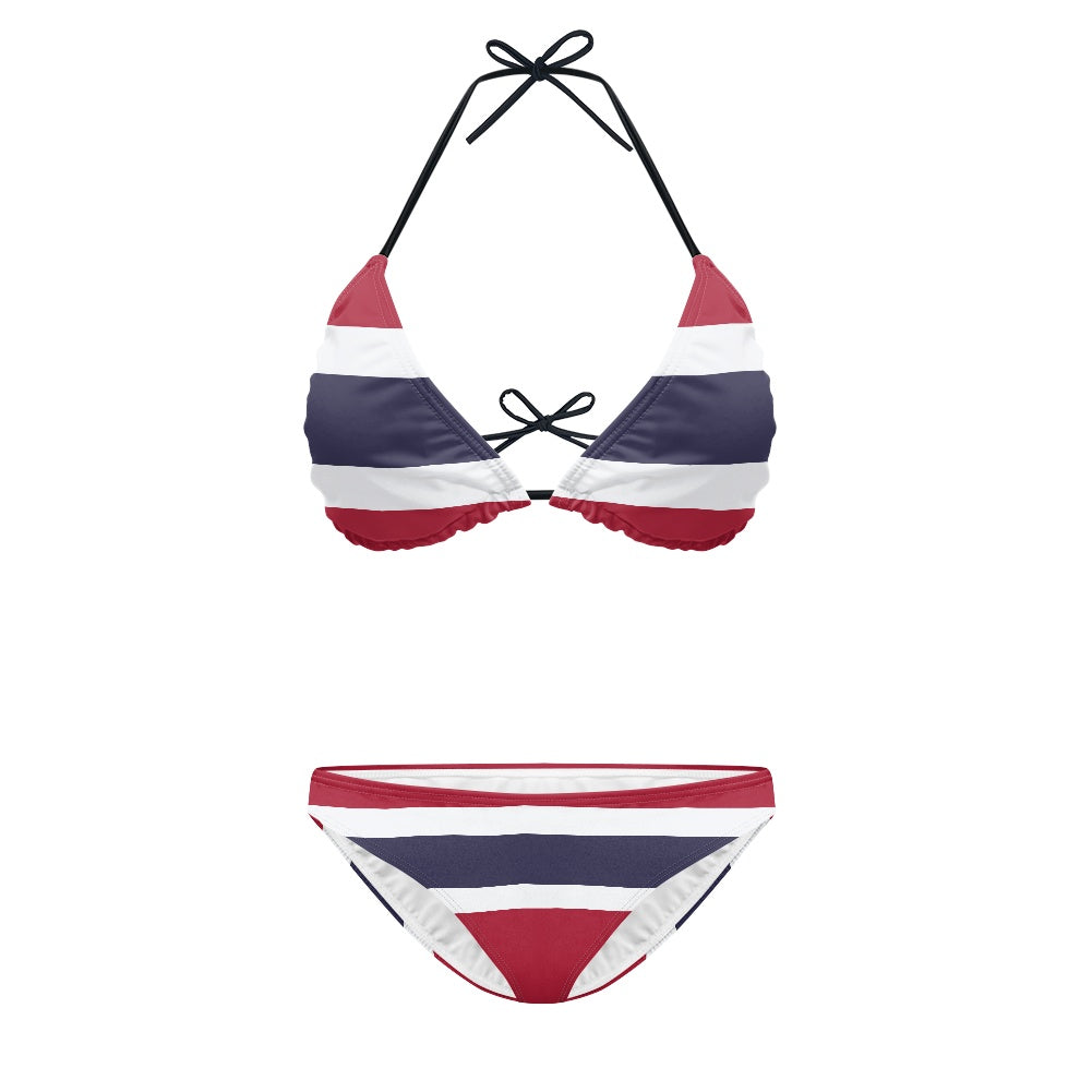 Thailand Flag Inspired Women's Bikini