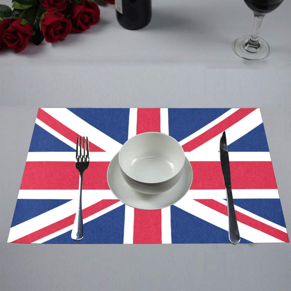 UK/Great Britain Flag Placemats 12" x 18" (Set of 6)
