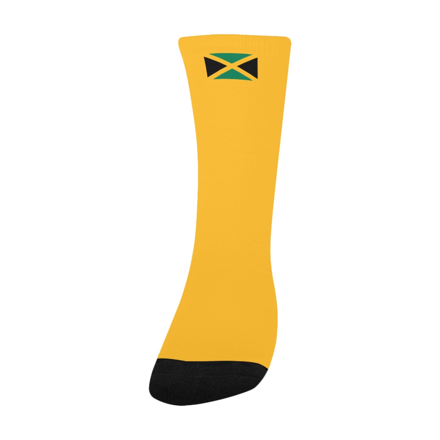 Jamaica Flag Inspired Kid's Custom Socks (Made in the USA)