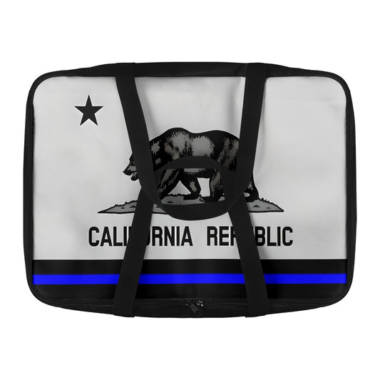 Thin Blue Line California  Flag Inspired Insulated Casserole Carrier – Durable Hot & Cold Food Bag