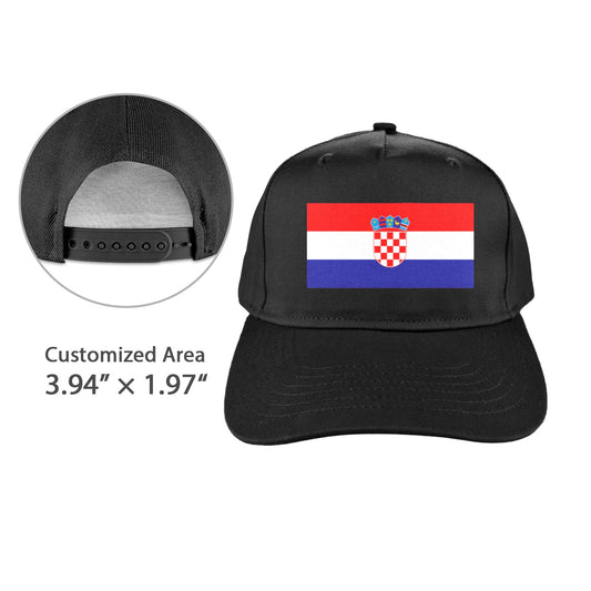 Croatia Flag Inspired Baseball Cap | Printed in the  USA