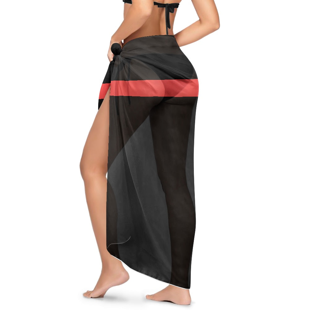 Thin Red Line Bikini Cover-Up Style-2