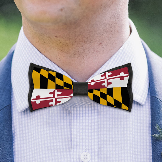 Maryland Flag Inspired Bow Tie – Look Sharp, Show your Columbian Pride