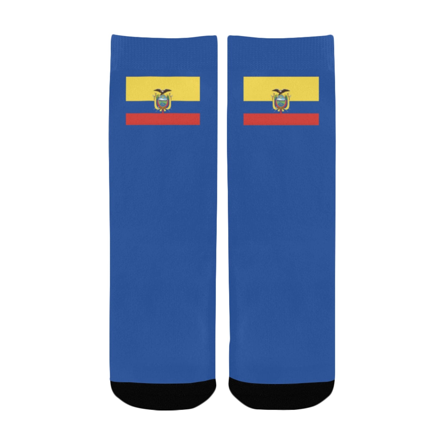 Ecuador Flag Inspired Kid's Socks (Made in the USA)