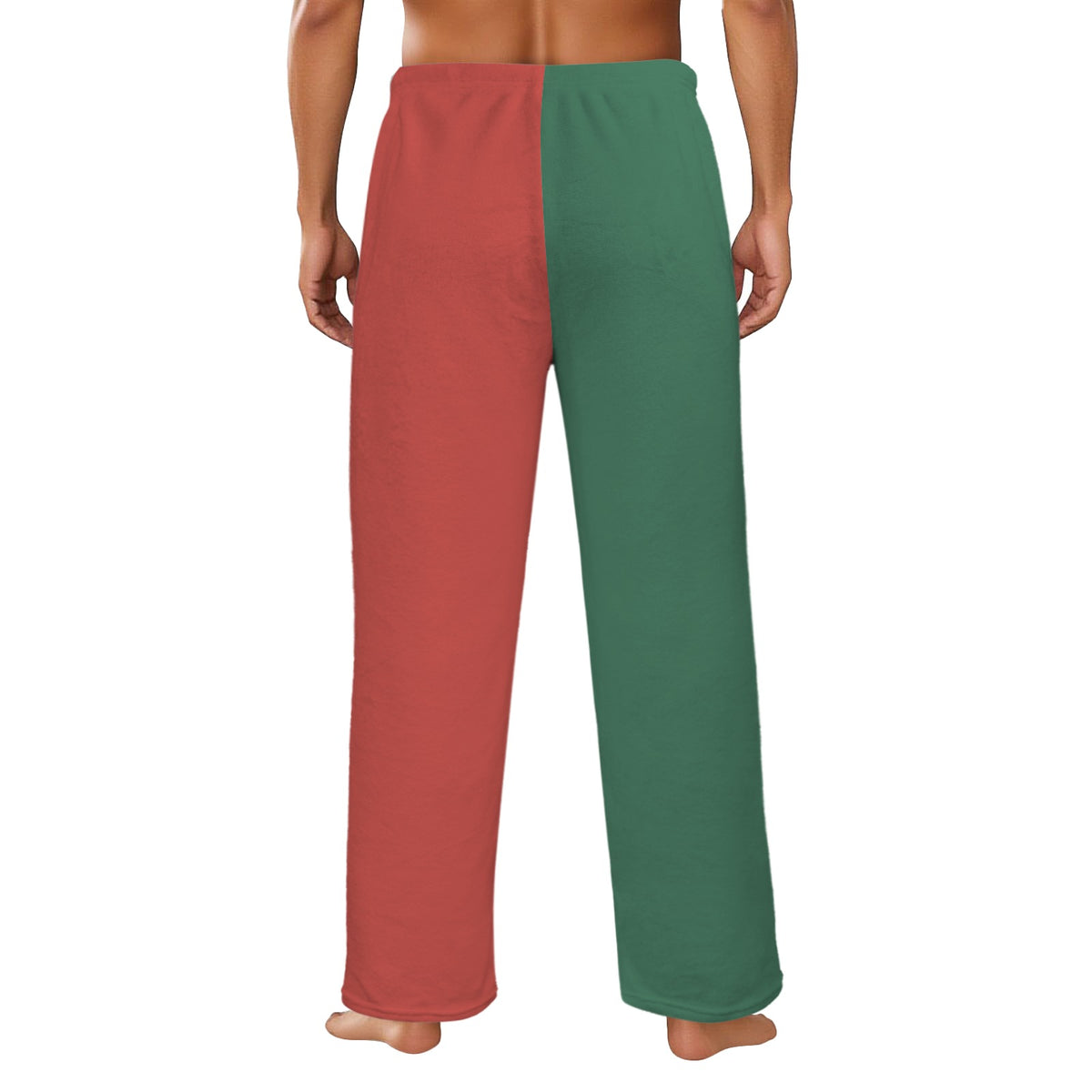 Mexico Flag Inspired Colors Men's Flannel Pajama Trousers Printed in the USA