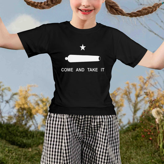 Come and Take It Flag Inspired Girls T-Shirt Made in the USA
