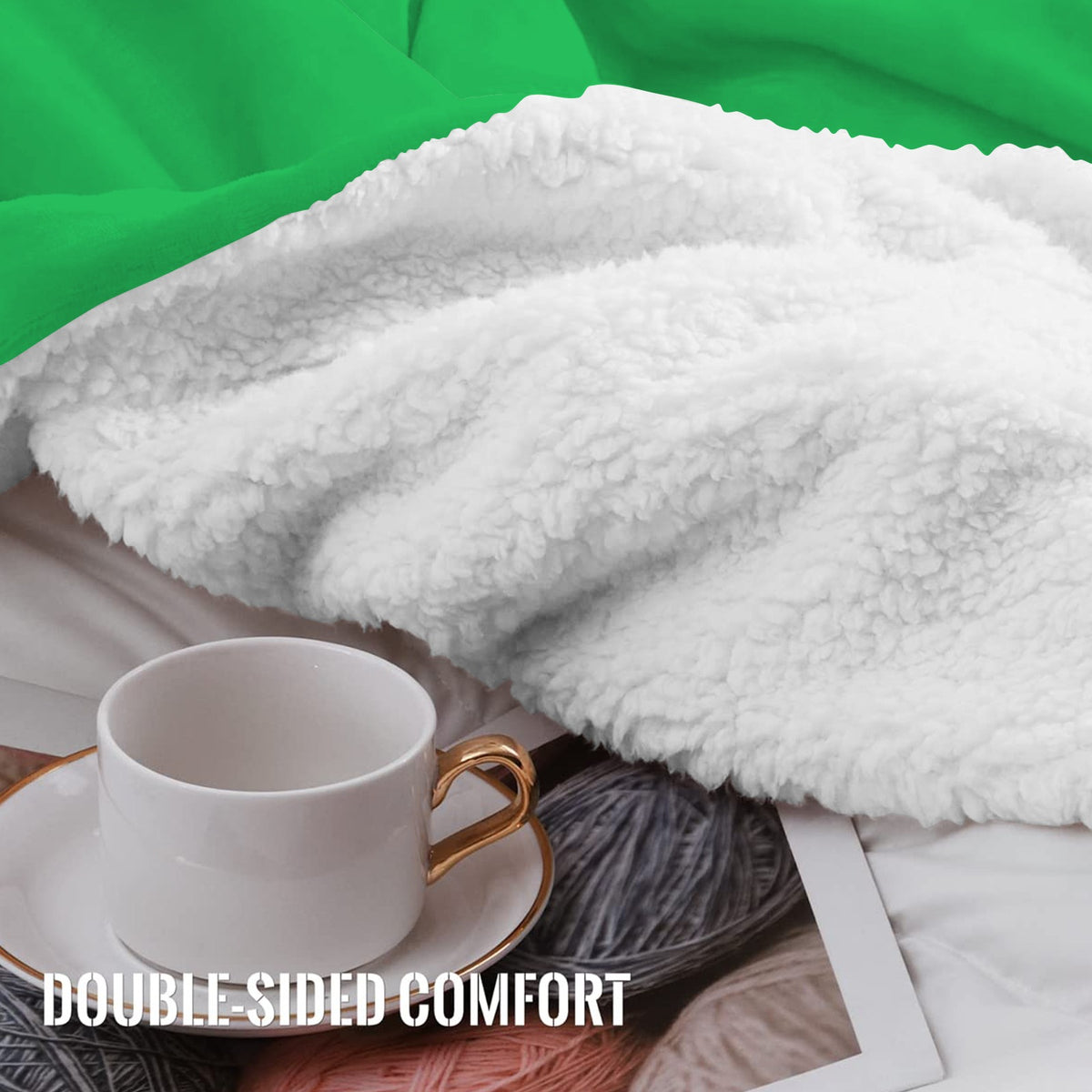 Wales Flag Inspired Sherpa Fleece Blanket 90" x 108" | Printed in the USA