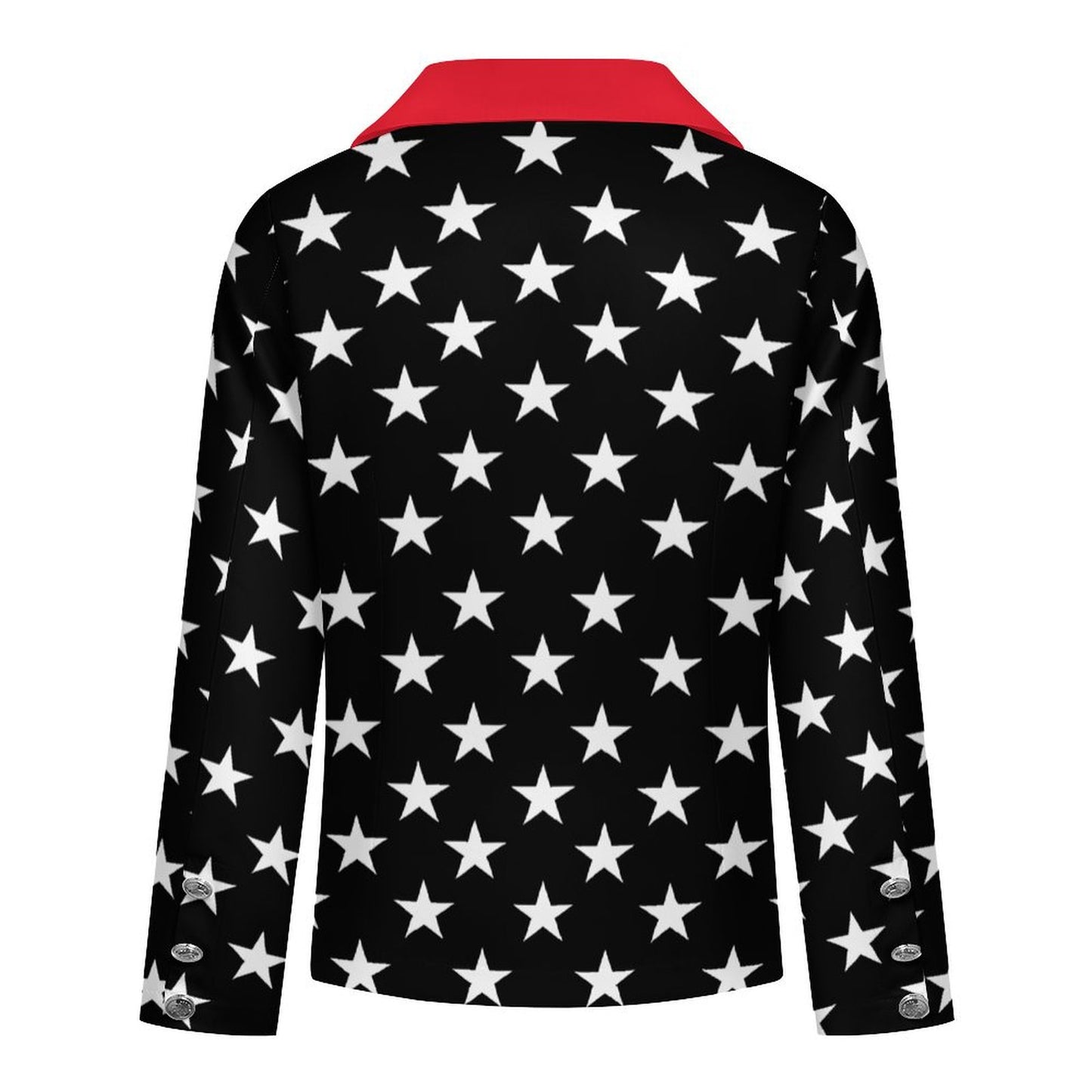 Thin Red Line Flag Inspired Women’s Double Breasted Blazer