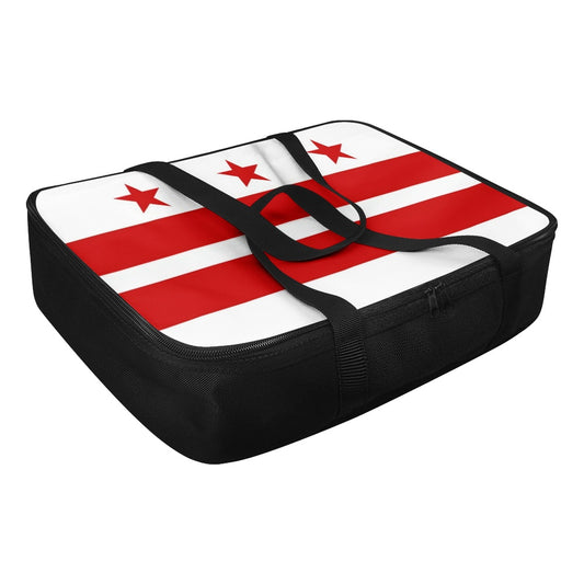 Washington D.C. Flag Inspired Insulated Casserole Carrier – Durable Hot & Cold Food Bag