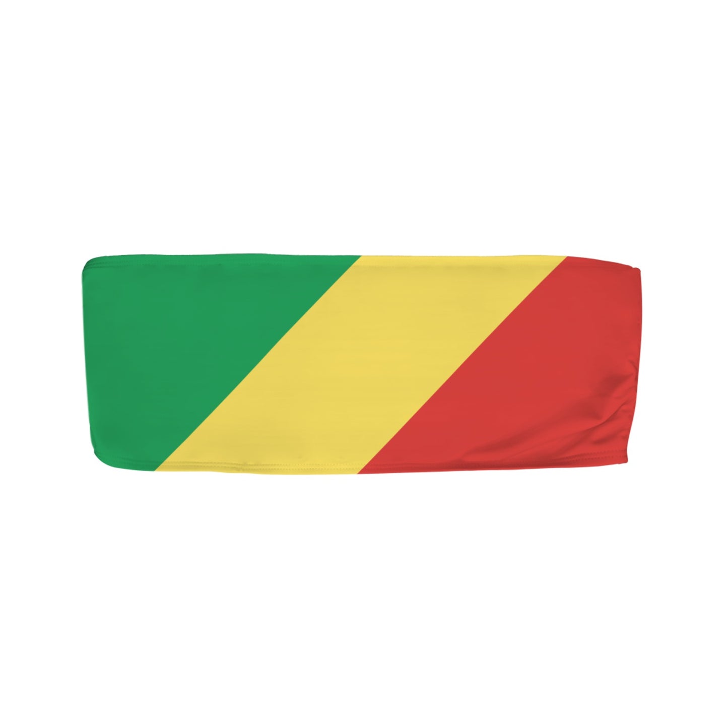 Republic of the Congo Flag Inspired Bandeau Tube Bikini Top