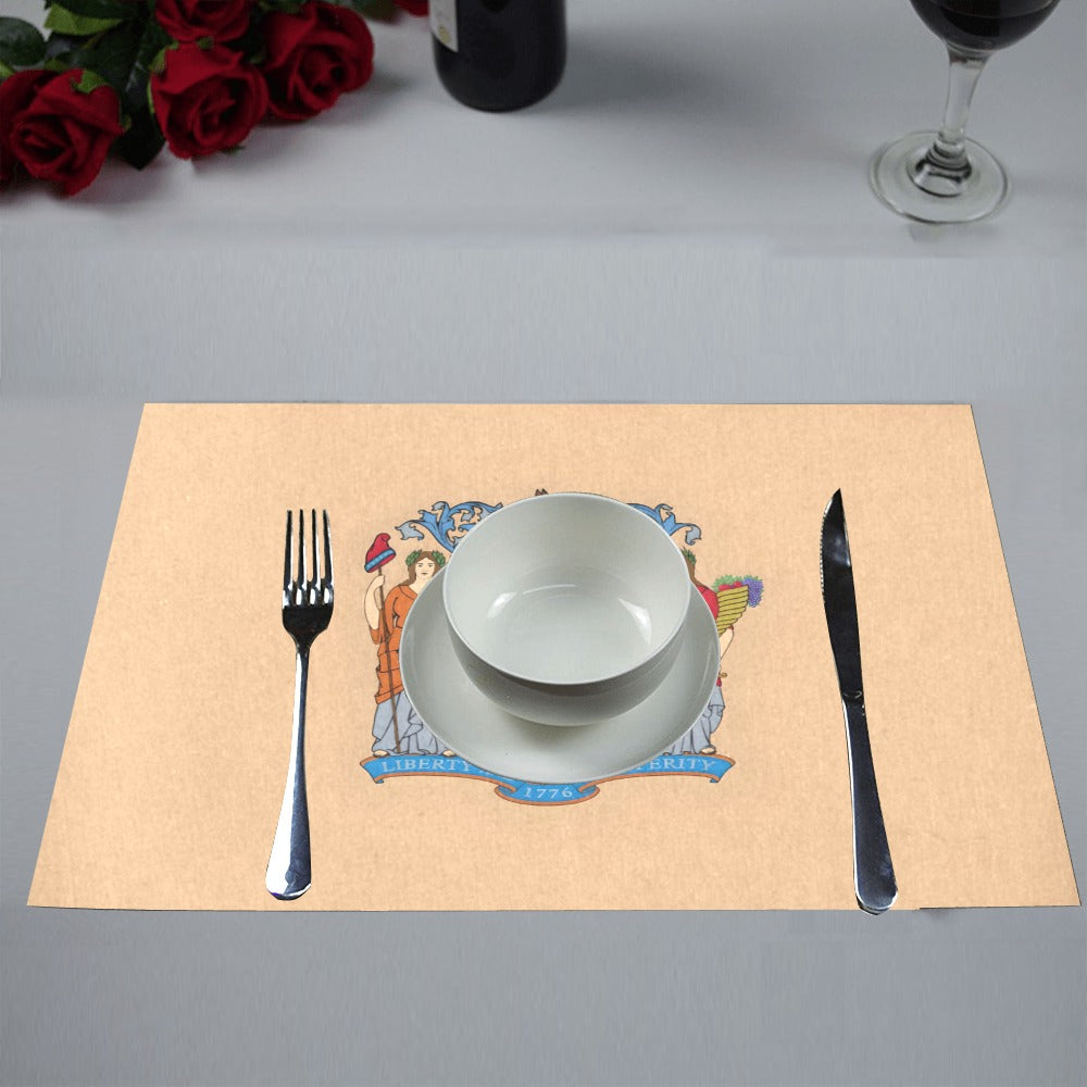 New Jersey Flag Placemats 12" x 18" (Set of 6)
