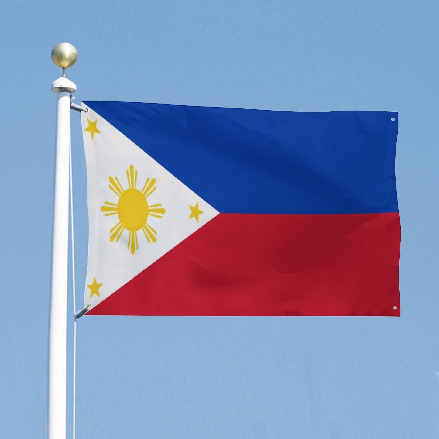 Philippines Flag Inspired Wall Mount Flag with Four Grommets (35x59 in)