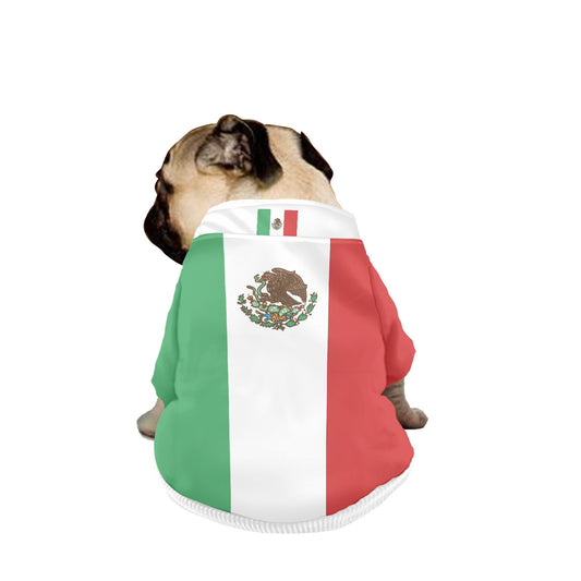 Mexico Flag Pet Hooded Sweatshirt