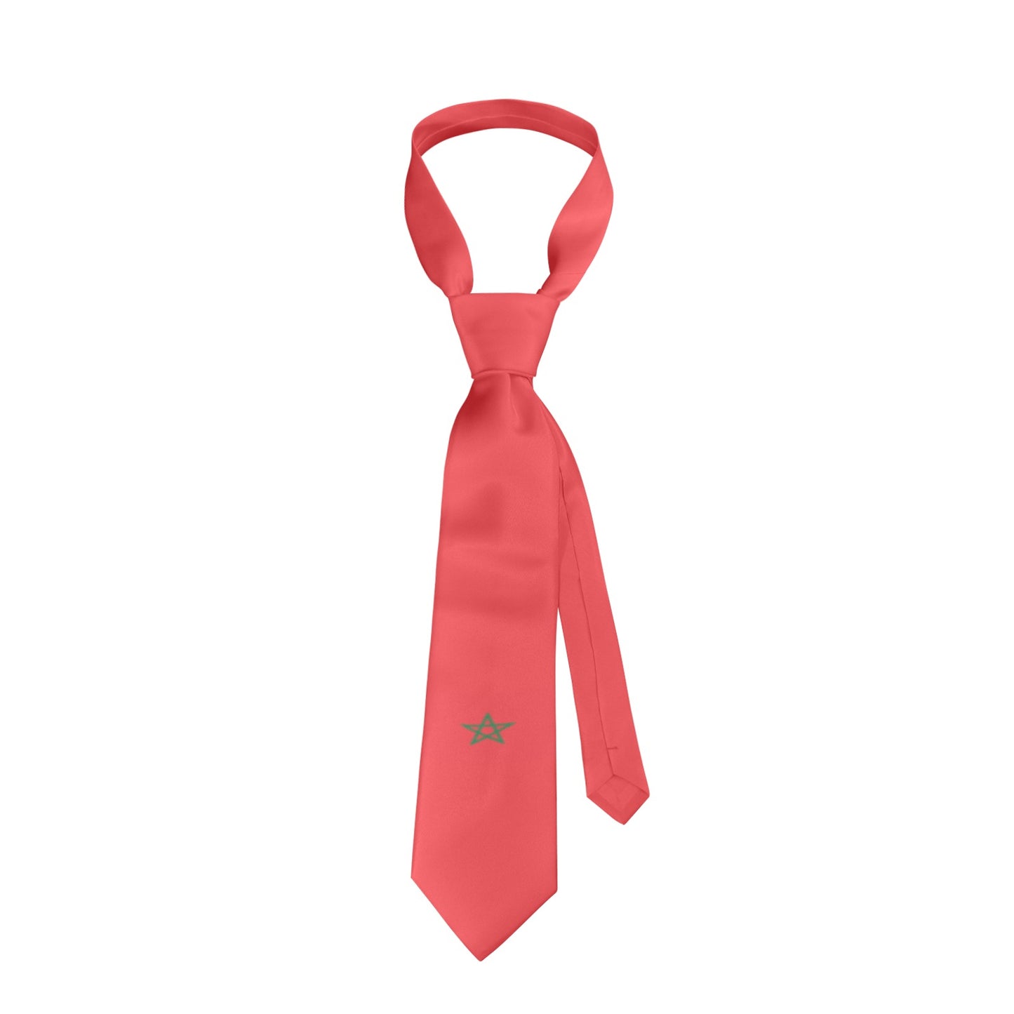 Morocco Flag Inspired Classic Necktie (Two Sides)