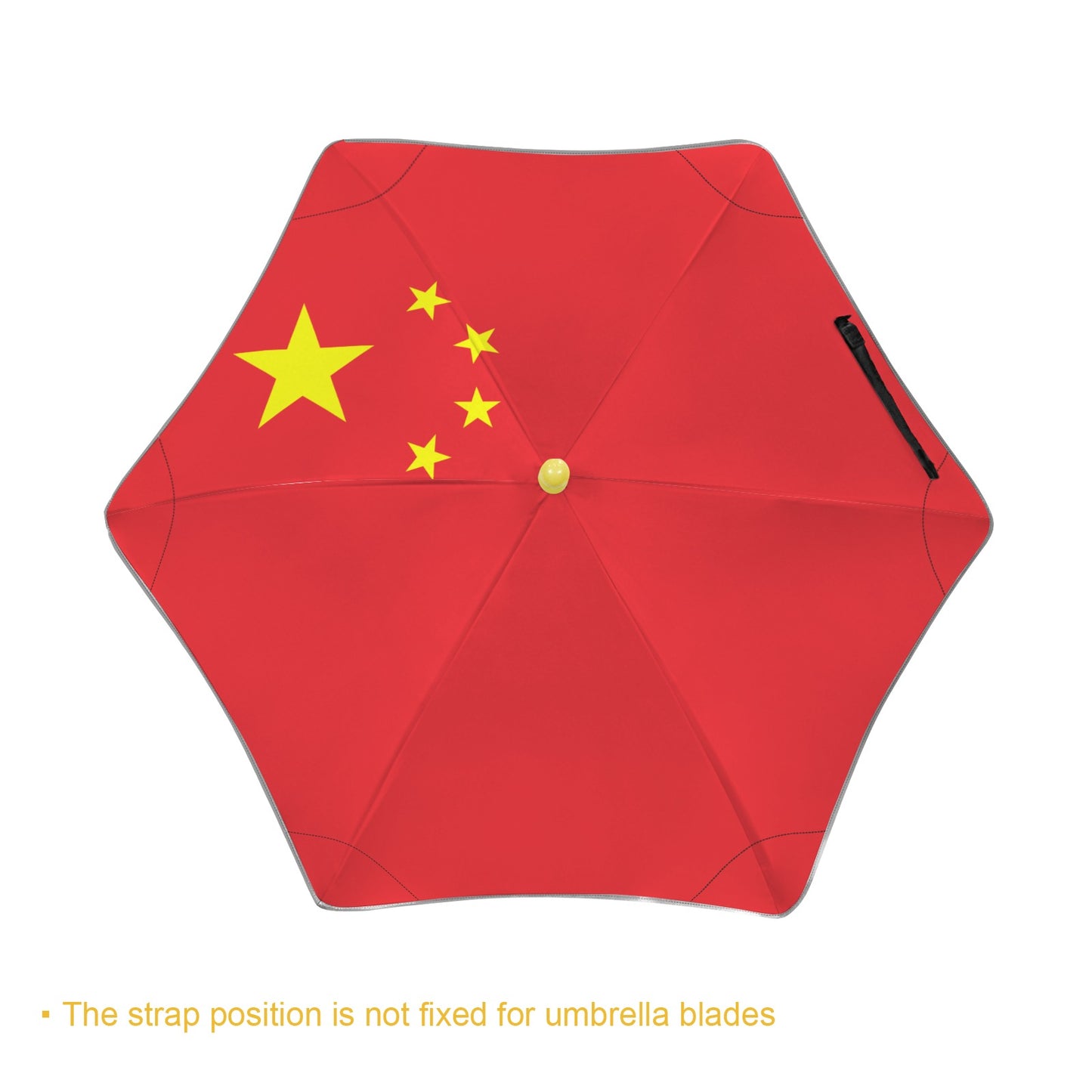 China Flag Inspired Kids Safe Round Corner Umbrella