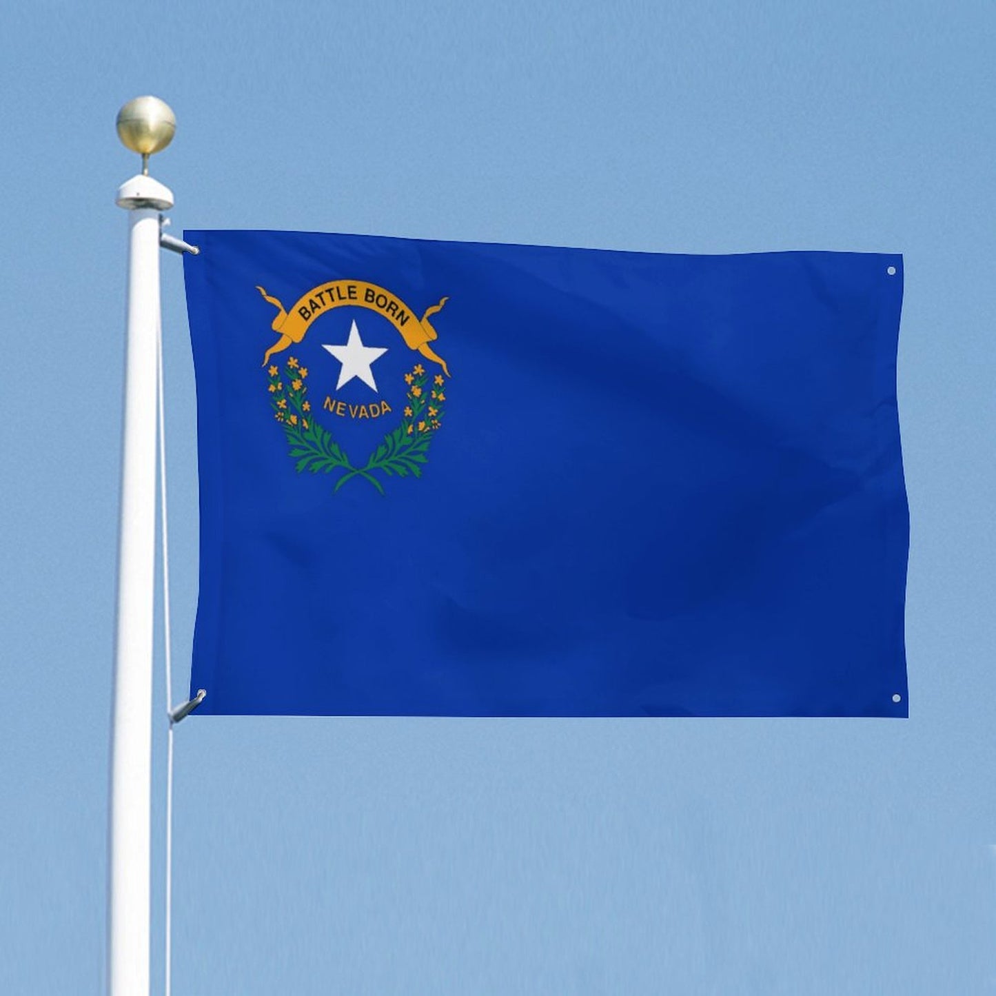 Nevada Flag Inspired Wall Mount Flag with Four Grommets (35x59 in)