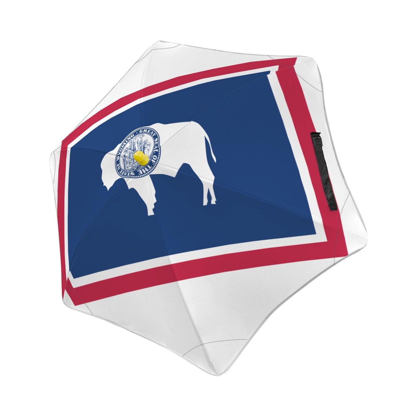 Wyoming Flag Inspired Kids Safe Round Corner Umbrella