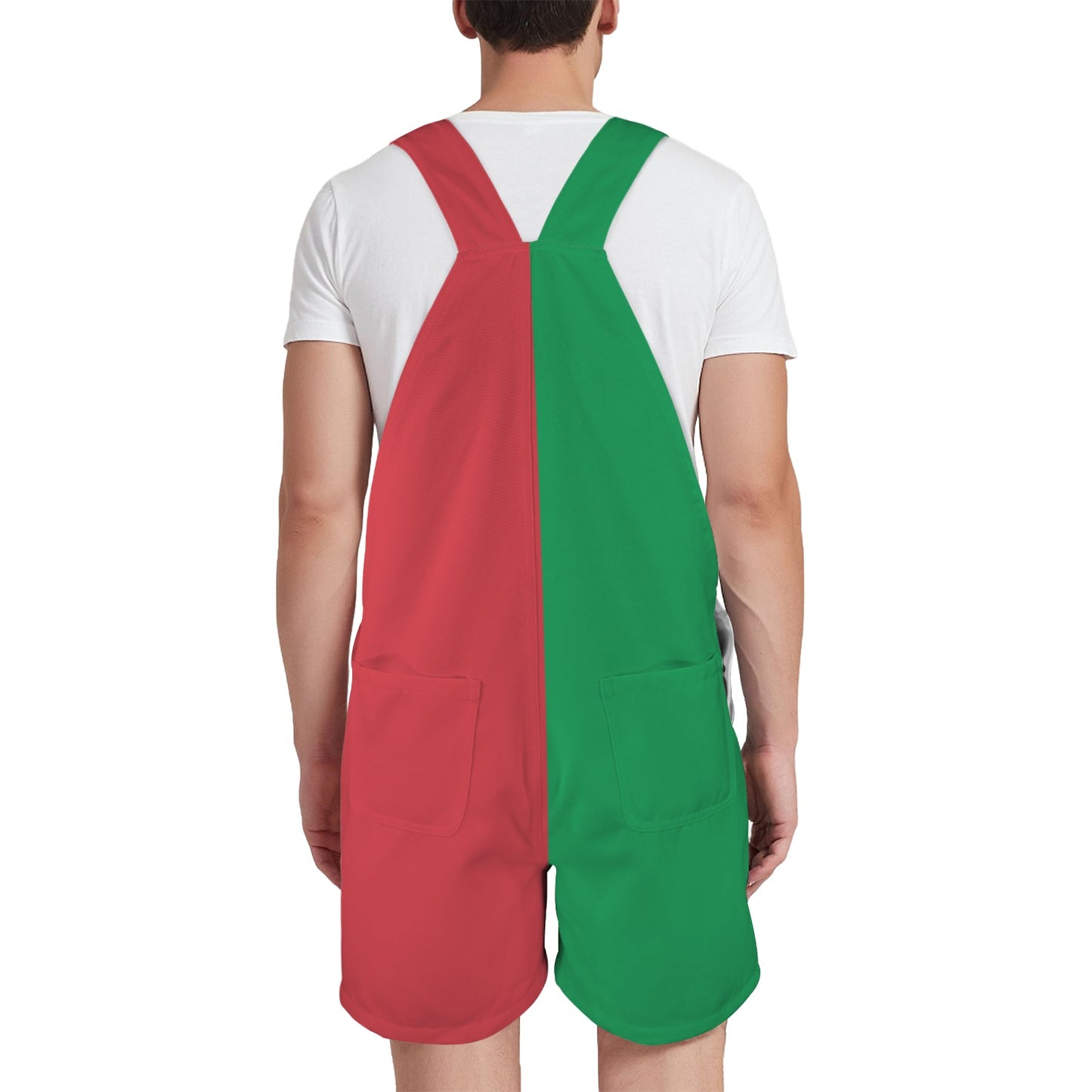 Italy Flag Inspired Unisex Suspender Jumpsuit