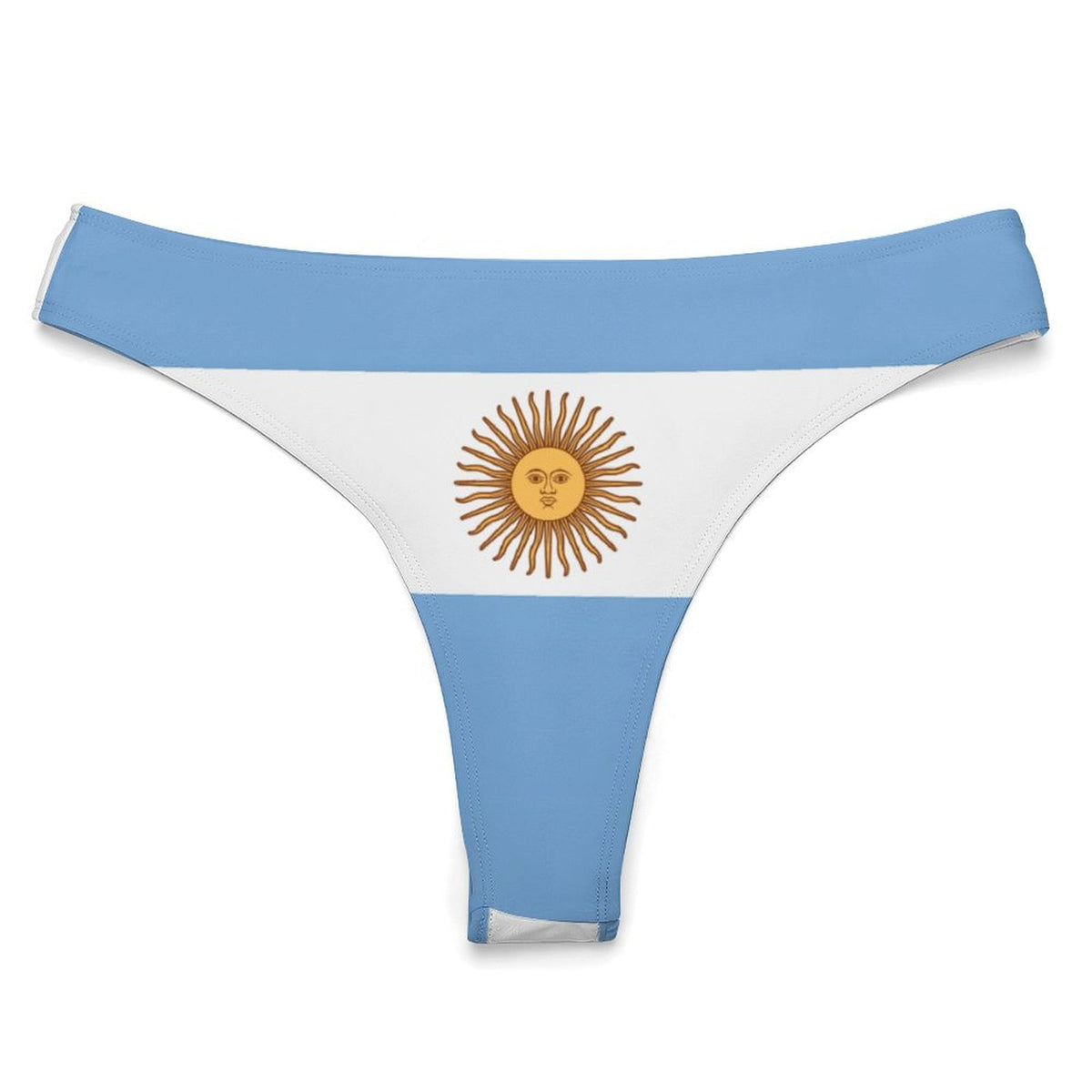 Argentina Flag Inspired T-Back Thong Bikini