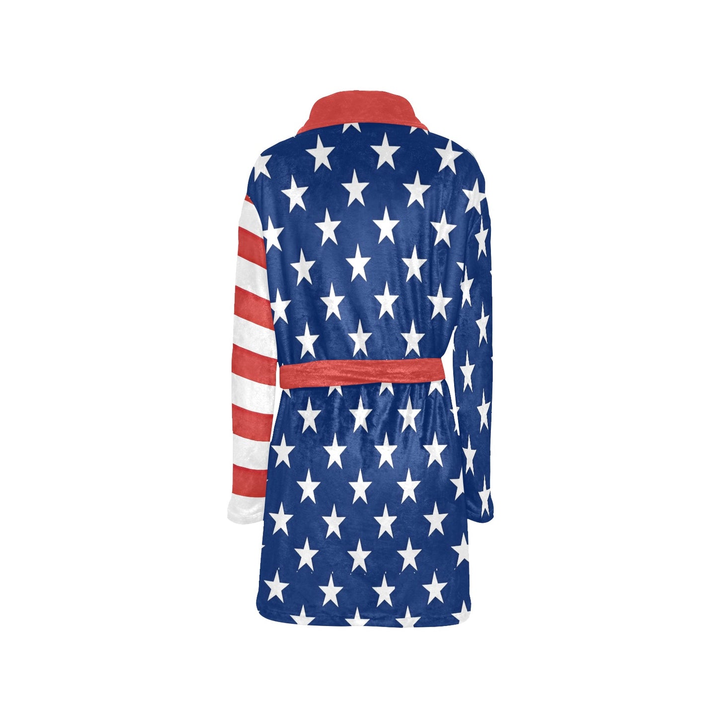 USA/American Flag Inspired Women's Fleece Robe