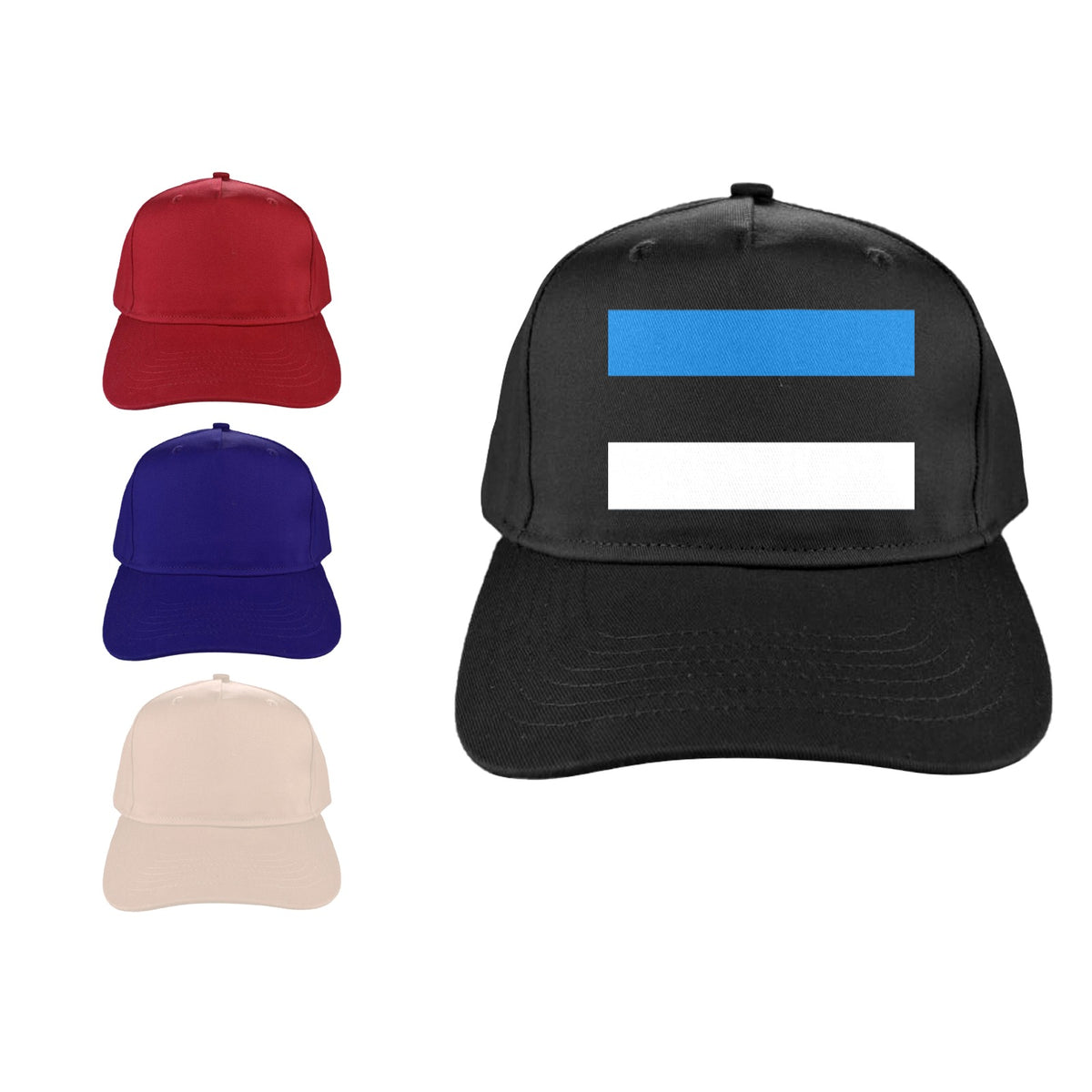 Estonia Flag Inspired Baseball Cap | Printed in the  USA